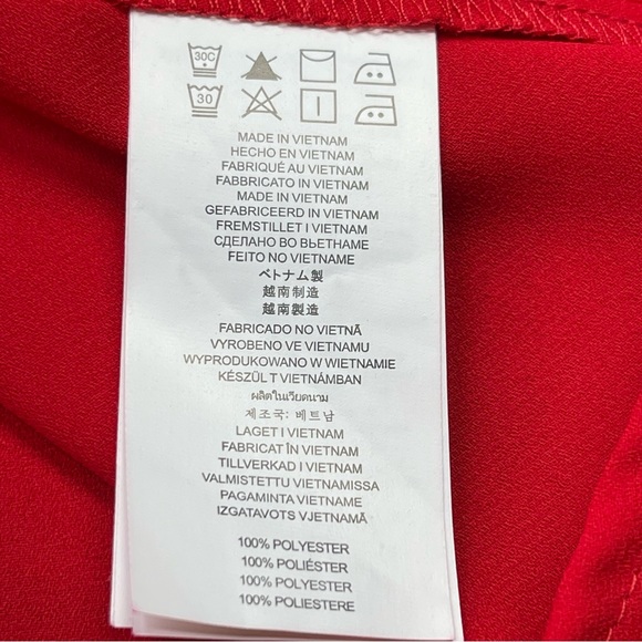 ✳️ MICHAEL MICHAEL KORS Zip Front Roll Tab Sleeve Utility Shirt Red Size 1X - Picture 9 of 9